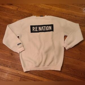 P.E Nation Women's Off White Fleece Pullover